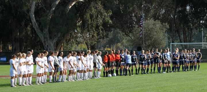 001NCAA BYU vs Stanford-.JPG - 2009 NCAA Women's Soccer Championships second round, Brigham Young University vs. Stanford. Stanford wins 2-0 and advances to the round of 16.